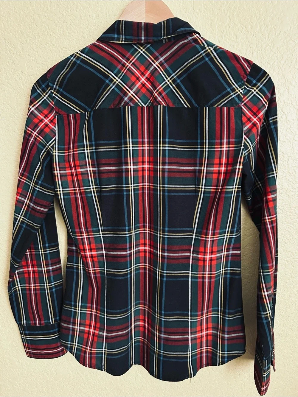 J. Crew Perfect Plaid Long Sleeve Button Down Shirt